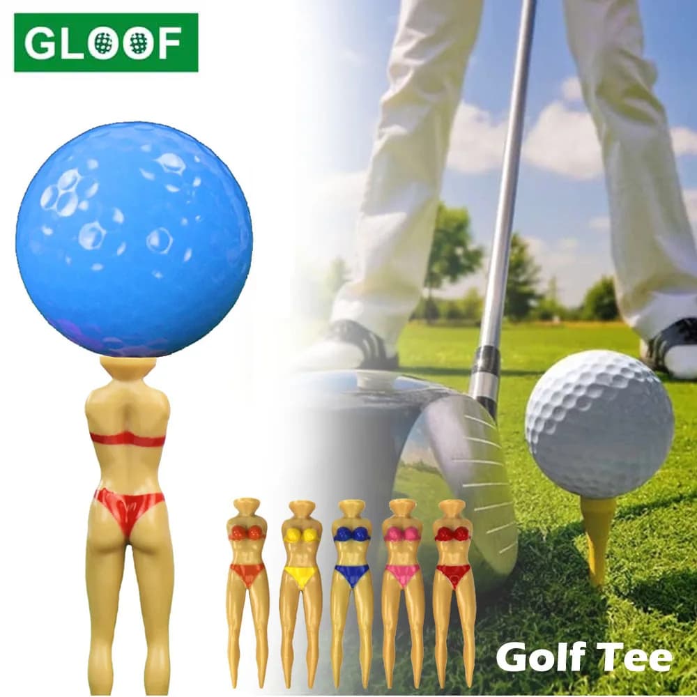 1 pezzo di magliette da golf (3 pollici) bikini ragazza donna sexy signora ragazza maglietta da golf casa allenamento golf accessori da golf