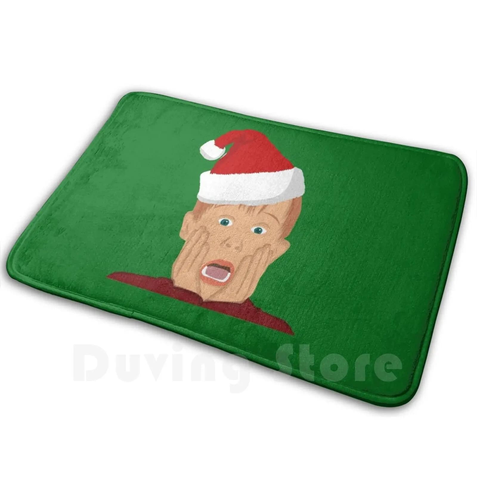 Home Alone Movie Santa Hat : Macaulay Culkin Christmas Holiday Carpet Mat Rug Cushion Soft Non-Slip Home Alone Home