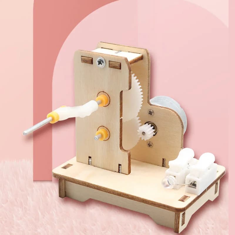 Mini generatore manuale fai-da-te Kit di esperimenti scientifici fai-da-te e modello educativo Giocattolo per progetti di giocattoli regalo per bambini