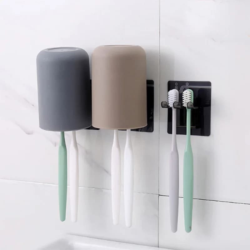 Portaspazzolino creativo portaspazzolino semplice portaspazzolino da parete portabicchieri da bagno