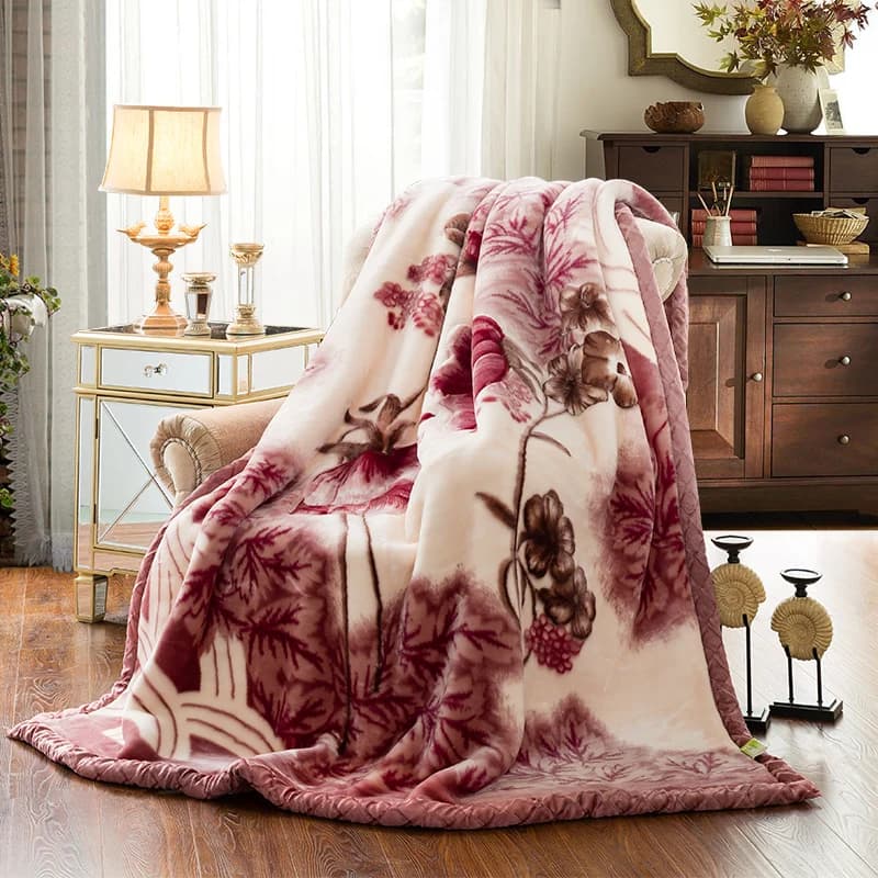 Coperte Raschel a doppio strato 150*200cm morbido caldo pelliccia sintetica visone tiro addensare soffice microfibra peluche coperte ponderate per letti