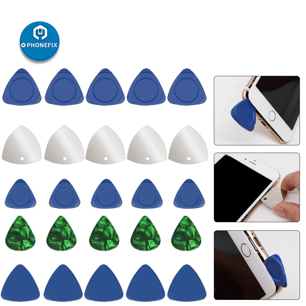 10 pz/set triangolo leva strumento di apertura chitarra di plastica raccoglie il Kit di strumenti di riparazione del telefono cellulare per iPhone iPad Tablet PC utensili a mano