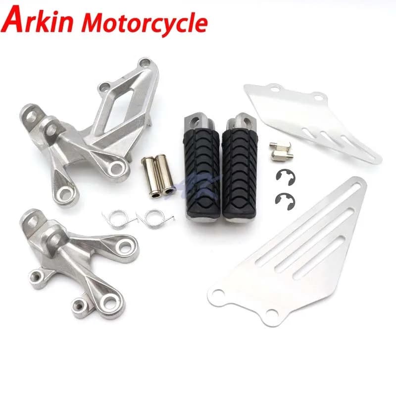 Set di staffe poggiapiedi pedane anteriori per Kawasaki ZZR1400 ZX14R 2006-2018 2017 2016 2015 2014 2013 2012 2011 2010 2009 2008 2007