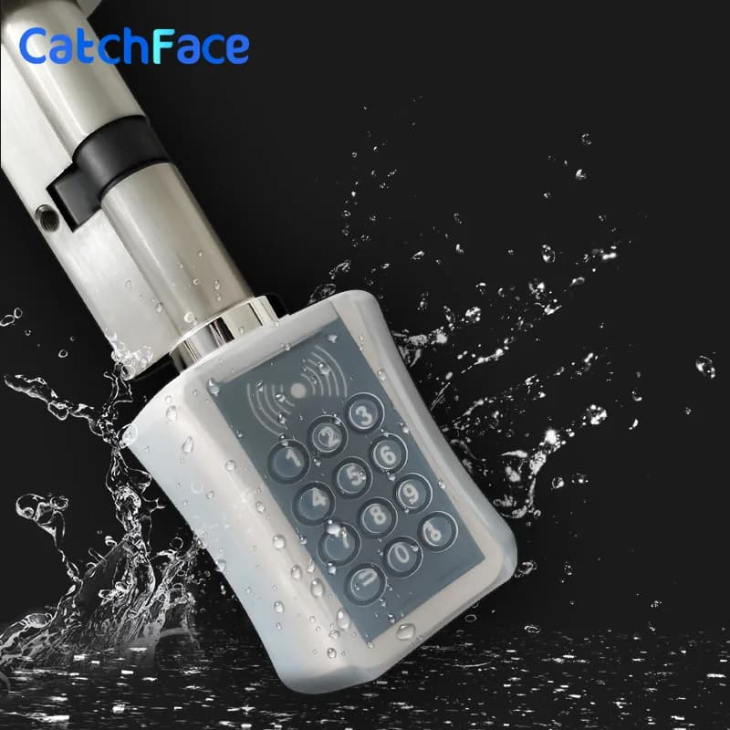 Copertura impermeabile in silicone bianco per serratura a cilindro elettronica intelligente (solo per C001A/C001B/C001C)