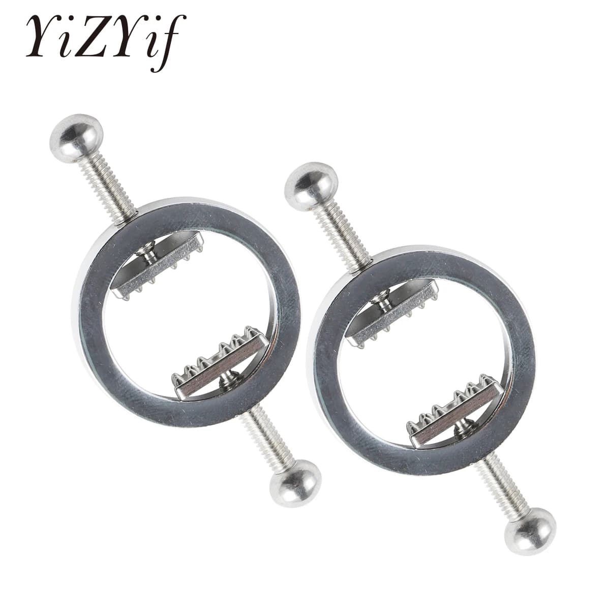2 pezzi non-piercing scudi per capezzoli anelli morsetti circolari piastra per unghie morsetti per seno con punta interna regalo di gioielli per seno corpo sexy