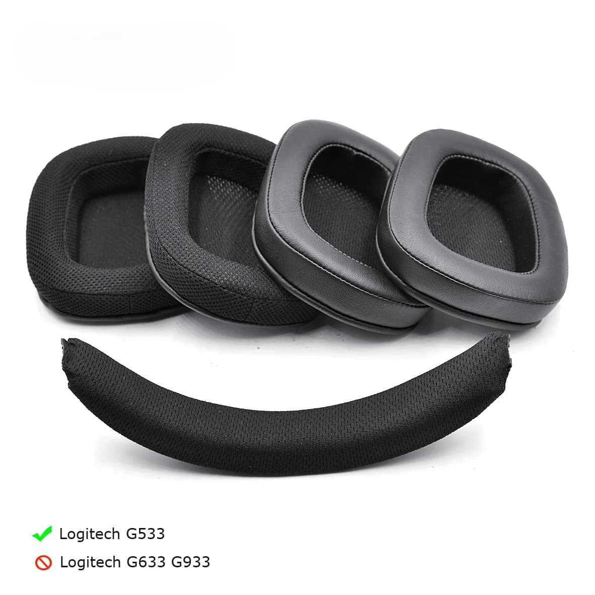 Logitech G533 G 533 Wireless Logitech gaming headset cushions