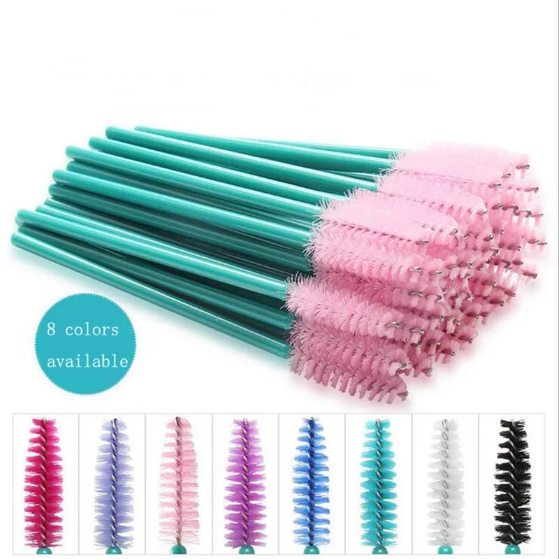 50 Pcs of the Garlic Brushes of Transportation Brushes Disposable Mascara Sticks Applicator Eyelash Cosmetic Brush Maquiagem Cilio Cheats Tool