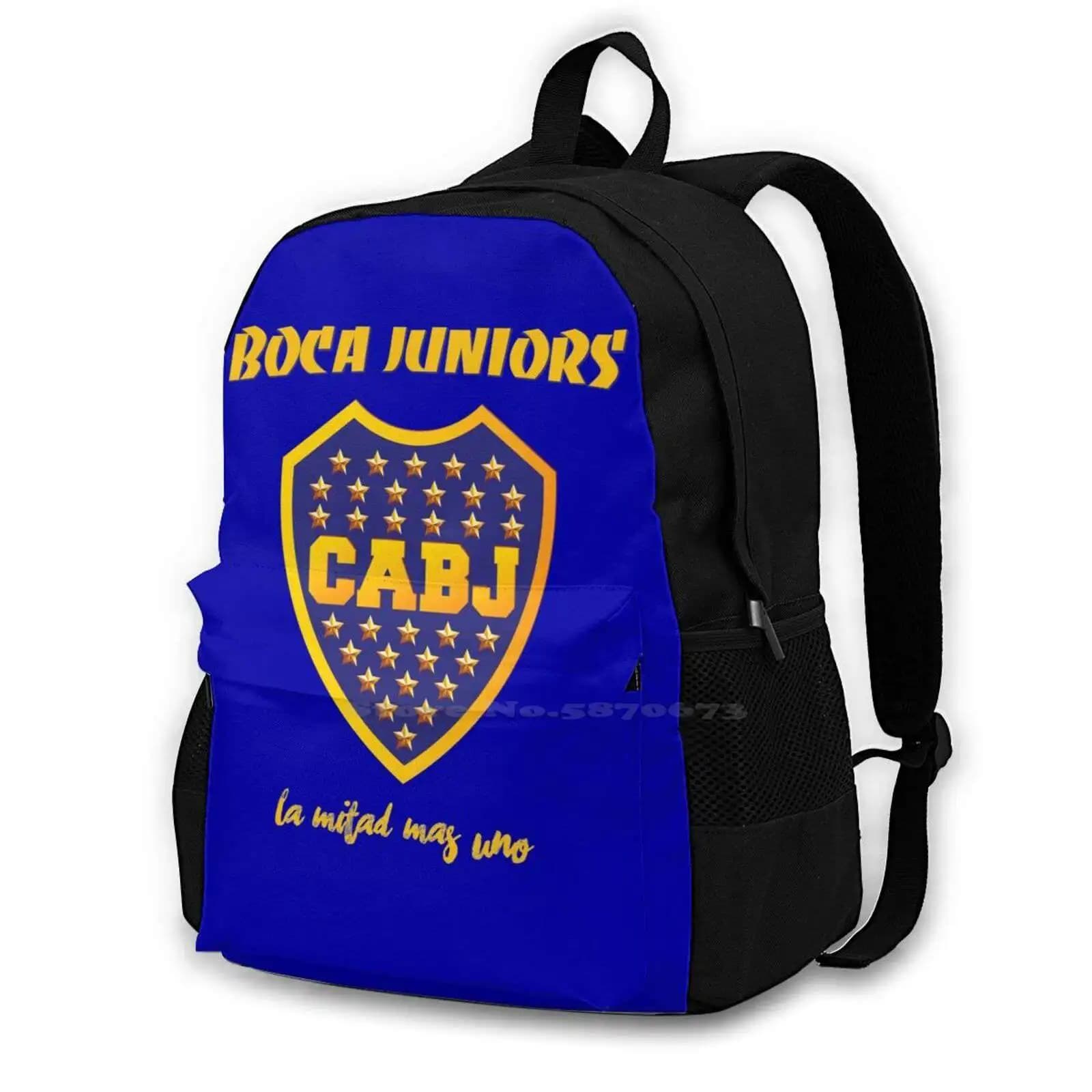 Boca Jrs Fashion Pattern Design Viaggio Laptop Zaino scolastico Borsa Modelli Argentina Calcio Maradona Riquelme Labombonera