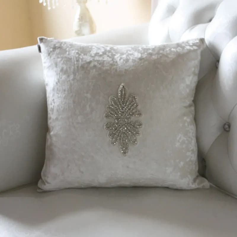 Cuscino quadrato di lusso neoclassico con diamanti, cuscino senza imbottitura, divano, cuscino lombare, divano letto, all'ingrosso, nuovo, #994
