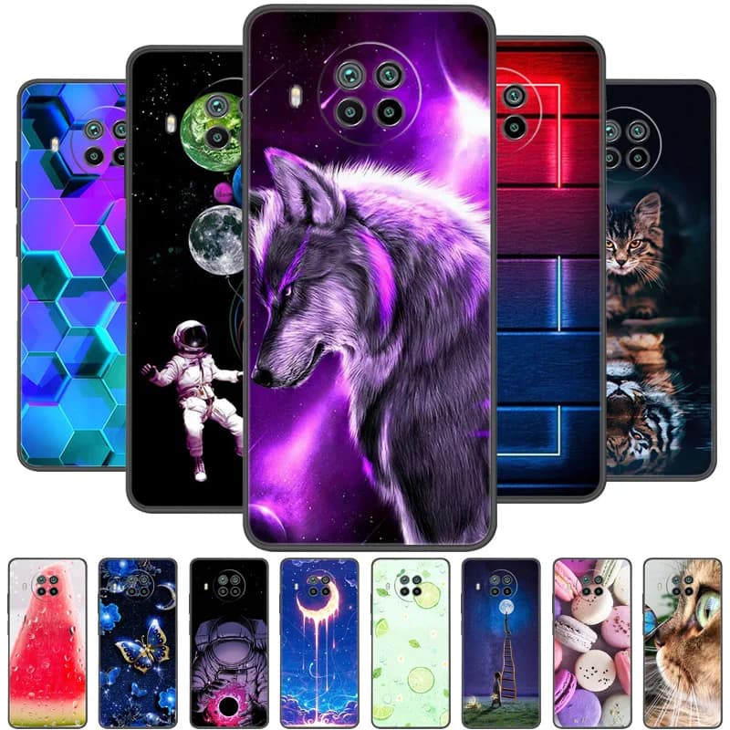 For Xiaomi Mi 10T Lite Silicone Rear Cover Case Phone Case for Xiaomi Mi 10T Lite 5G Soft Bumper Case Cover Mi10T 10 T Lite Bag