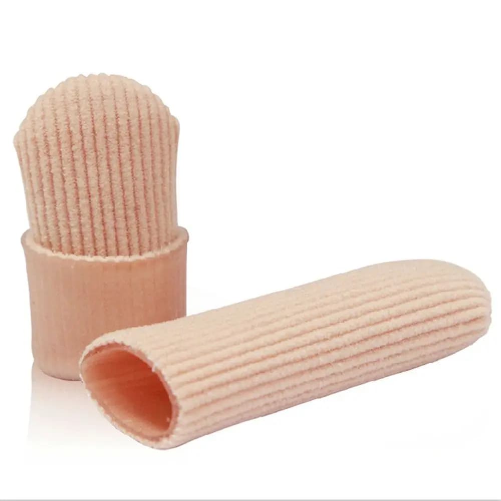 Popolare copertura in tessuto a coste in Gel lavorato a maglia tappi per dita protezione manicotti tubo per protezione dal dolore strumenti per la cura dei piedi