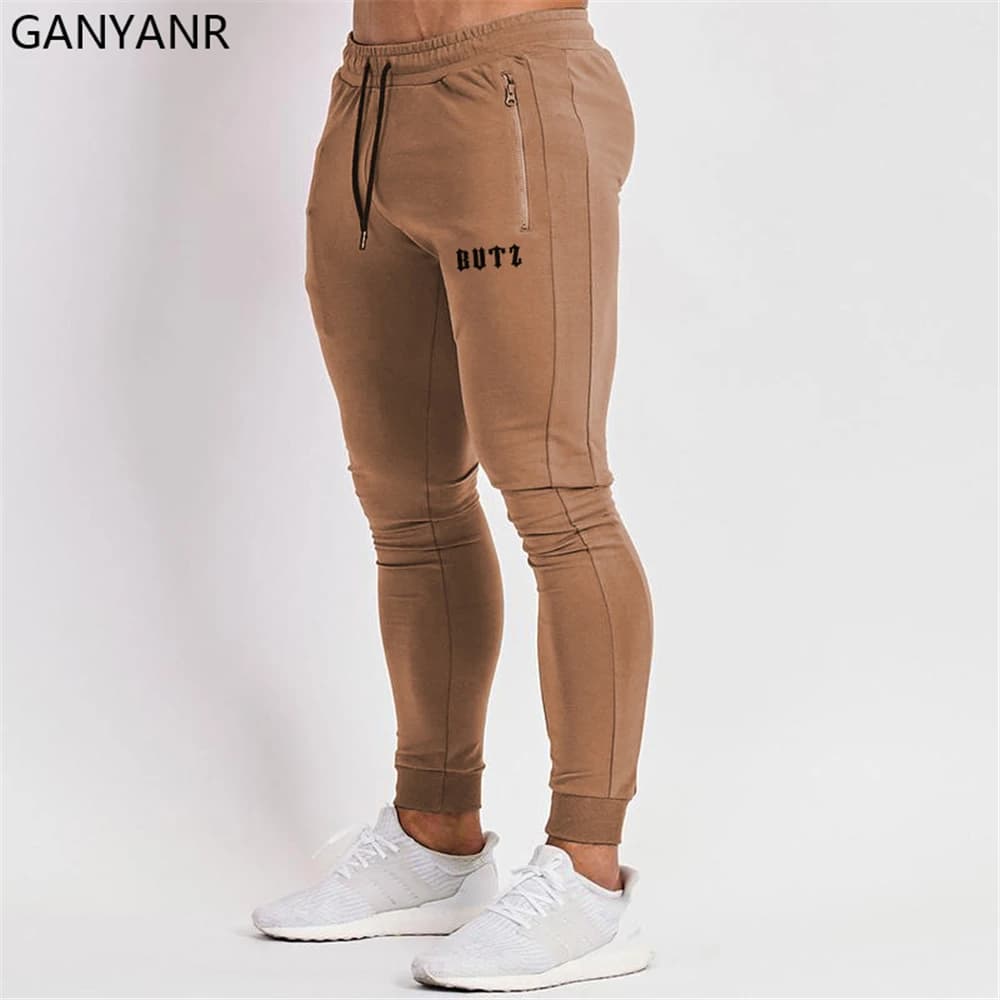 GANYANR Ranning Pantaloni Uomini Da Jogging Palestra Sport Training Leggings Pantaloni Trackpants Allenamento di Calcio Crossfit Pantaloni Della Tuta di Calcio