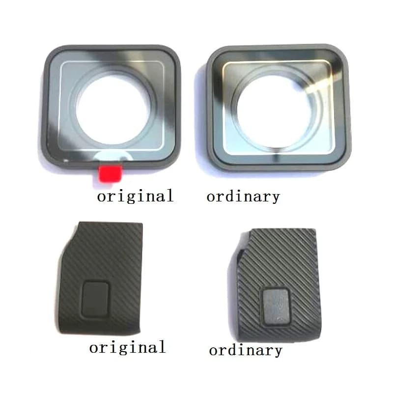 Accessori originali per GoPro Hero 12109875 fotocamera sportiva nera porta anteriore/frontalino/lente in vetro con filtro UV/coperchio batteria con cappuccio USB