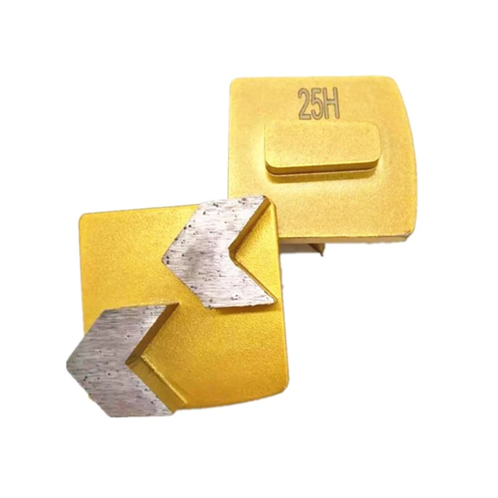 Dischi Abrasivi Diamantati HUS76 Super Sharp Arrow Segments Hard Bond Grit per Pavimenti in Cemento Grezzo, Compatibili con Redilock Husqvarna