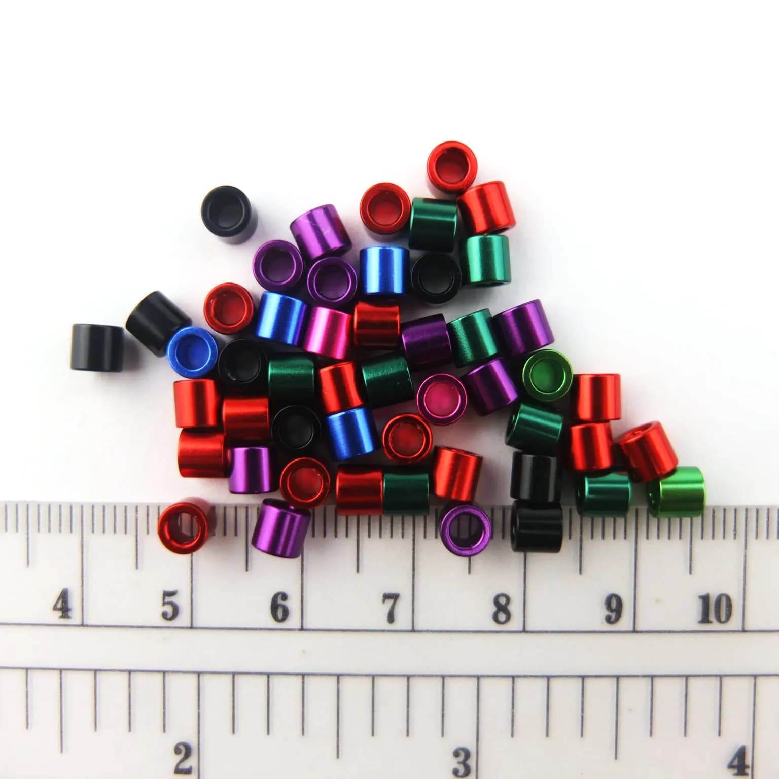 50PCS Anelli nudi Senza stampa Fasce per gambe per uccelli ad anello chiuso in alluminio Mix di colori Canarino Budgerigar Cockatiel Conure