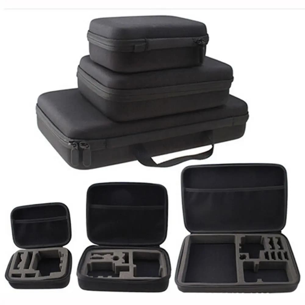 Portable Transport Case Rigid Bag Sports Camera accessory Anti-shock storage bag for Go pro Hero 3/4 SJCAM Action Camera