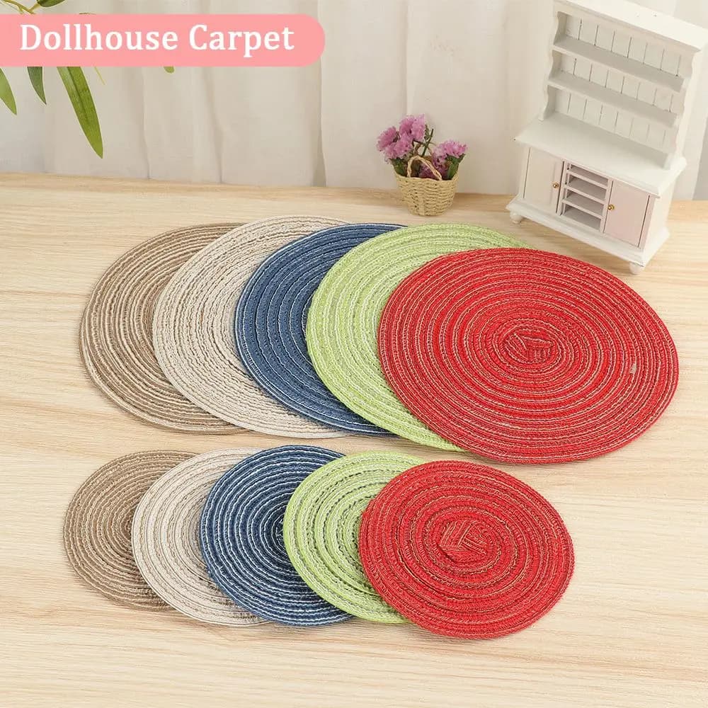 1:12 home carpet turkish style turkish carpet floral game carpet home decorations carpet floor coverings for miniature weaving accessories for dolls