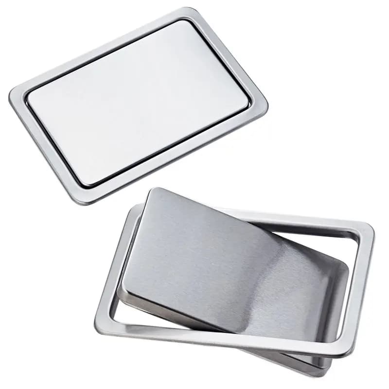 Coperchio con patta oscillante incorporata da incasso in acciaio inossidabile Coperchio del cestino della spazzatura Bidone della spazzatura Controsoffitto della cucina