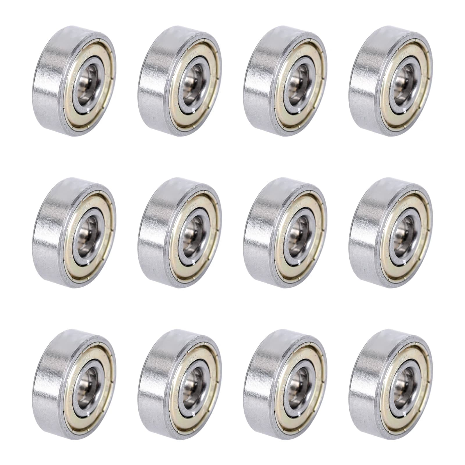 Deep groove ball bearings of 12 pcs/lot 608zz (8mm x 22mm x 7mm) for skating, 3D printer, DIY transmission mechanical parts