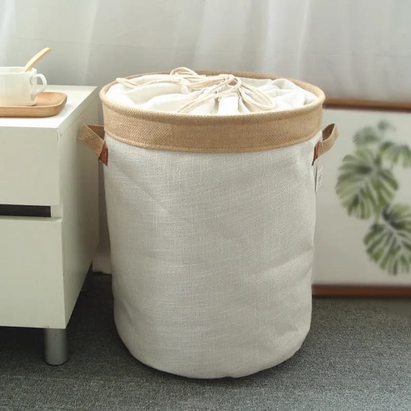 Cestino da picnic Supporto Cesto per la biancheria Scatola portaoggetti per giocattoli Borsa grande Cotone Lavaggio vestiti sporchi Cestino grande Organizzatore Maniglia per contenitore 109