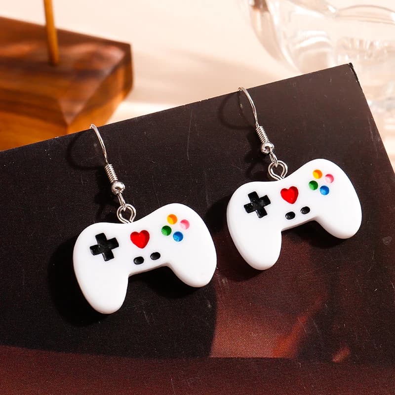Divertenti orecchini per controller per console di gioco per donne Mini manico carino ciondola l'orecchino gioielli creativi regalo gioco ragazza benessere