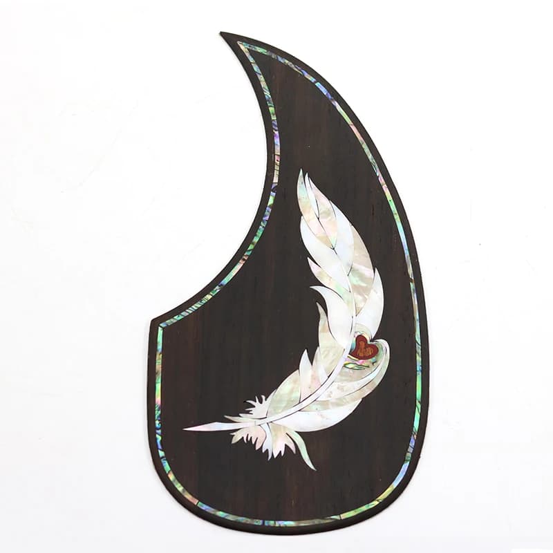 Chitarra acustica Pickguard Palissandro intarsiato con il Modello della shell Decorato di Auto-adesivo Guardia di Pick Autoadesivo per Chitarra Acc