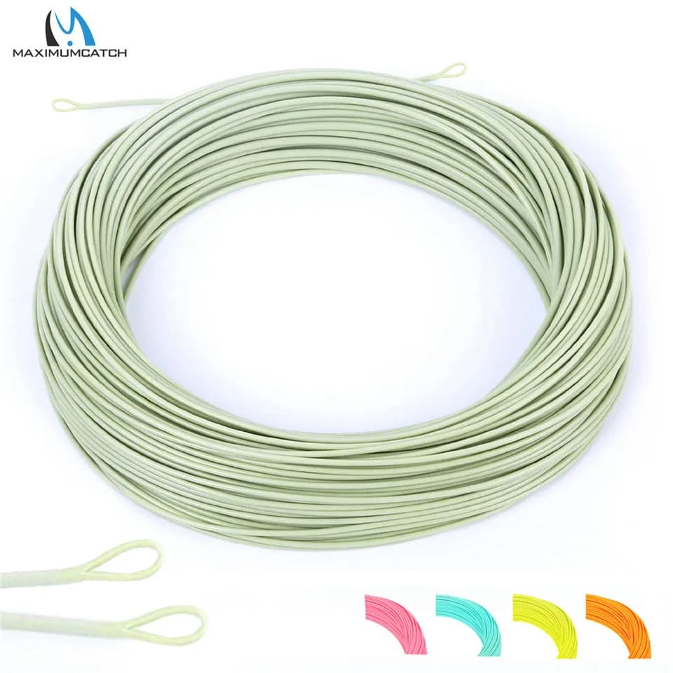 Maximumcatch 100FT 1/2/3/4/5/6/7/8WT Weight In Next Floating Fly Fishing Line With Passers Jumping Flight Line