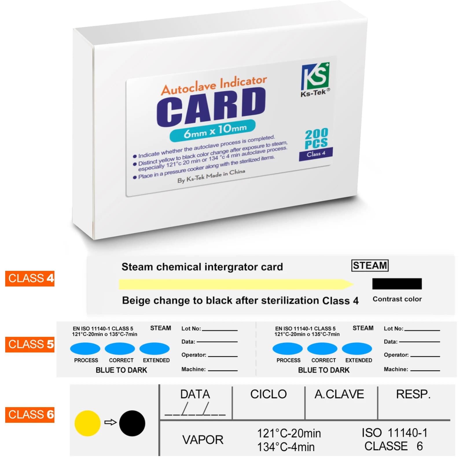 Drying Indicators for Dental Tape, Autoclave Cards, Dental Cleaning Accessories and Oral Care, Whitening Accessories