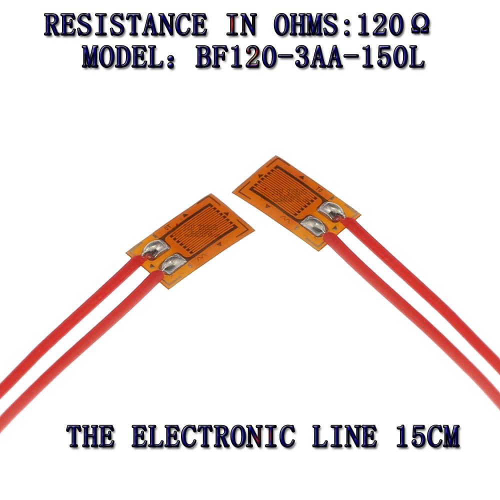 1 pc. Precision resistive strain gauge BF120-3AA 120 ohm, pressure sensor, load cell, ribbon cable, electronic wire