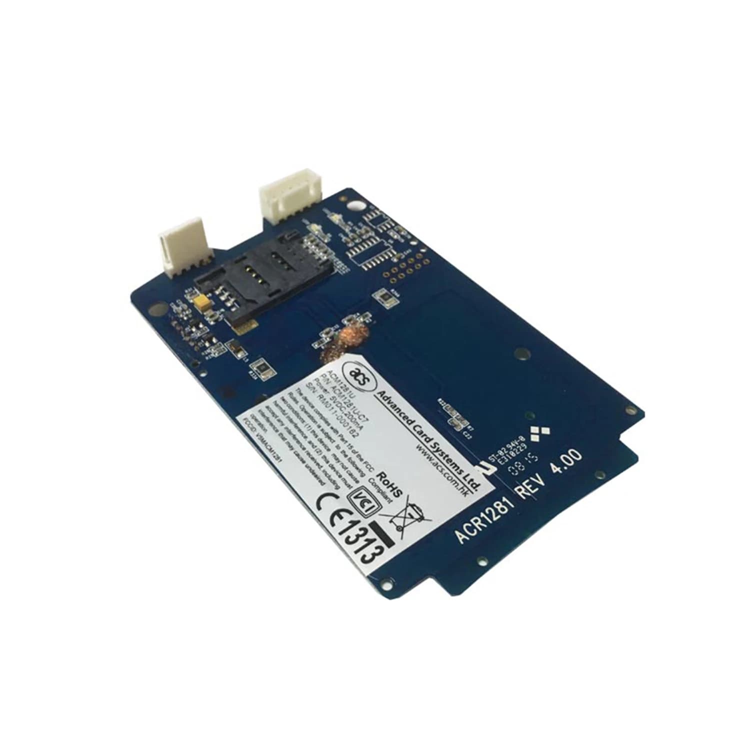 Modulo lettore di Smart Card senza contatto RS232 13.56mhz NFC Rfid con Slot SAM ACM1281S-C7
