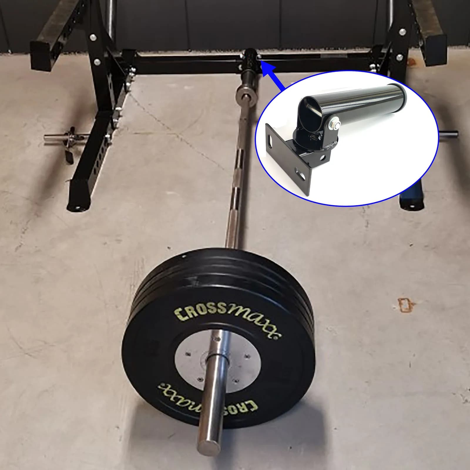 Training Equipment with Weights for Home Fitness, T-Bar Row Plates, 360 ° Revolving Support, Field Threats Bar, Fixed Accessories