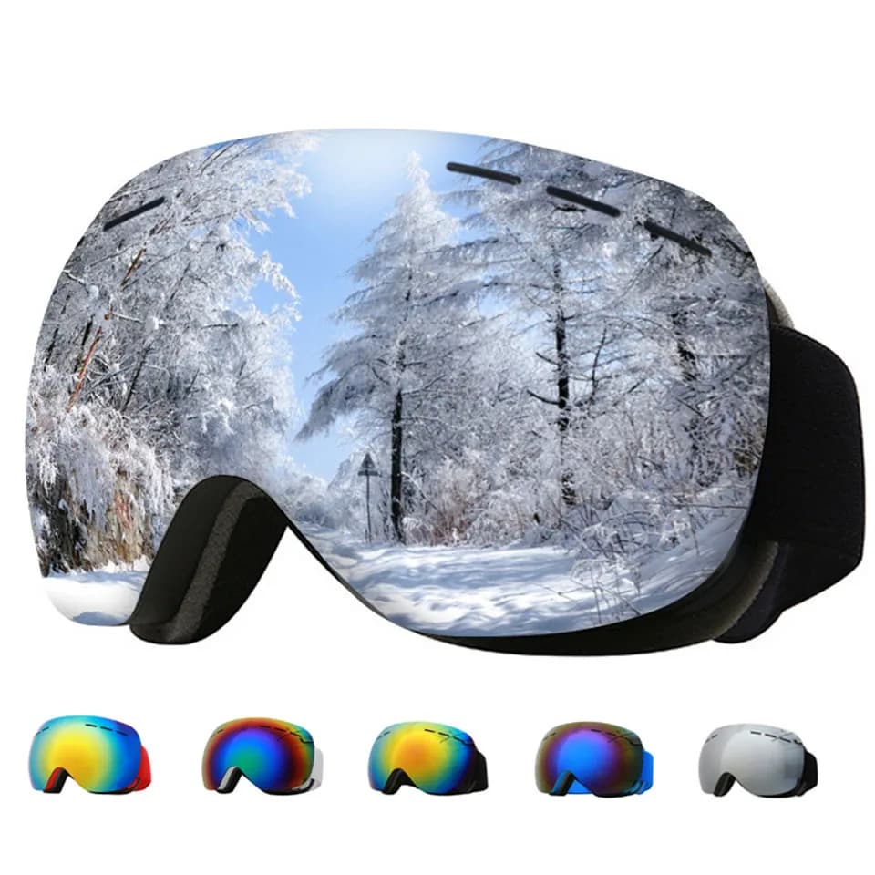 GOBYGO New Ski Eyewear occhiali da ciclismo uomo donna occhiali da sci UV400 Anti-fog maschera da sci grande occhiali Snowboard da neve polarizzato