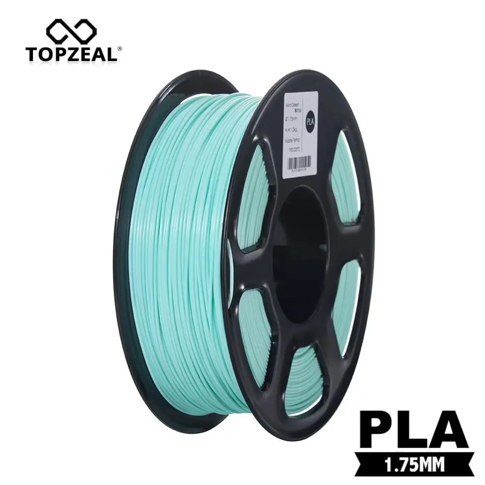 TOPZEAL PLA Menta Color Green PLA Plastic 3D Filament Printer 1.75mm 1KG Spool PLA 3D Filament Printing Materials Supplies