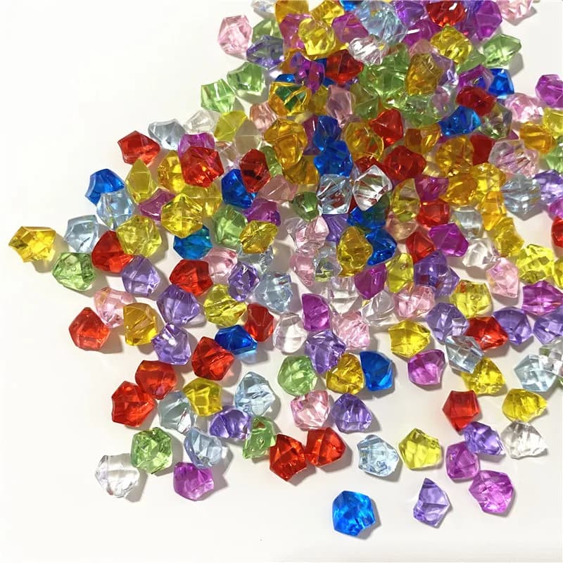 300 Pz/lotto 68g 10*9*6mm Irregolare Acrilico Diamante Pawn Pietra Scacchi Per Pezzi di Gioco Accessori