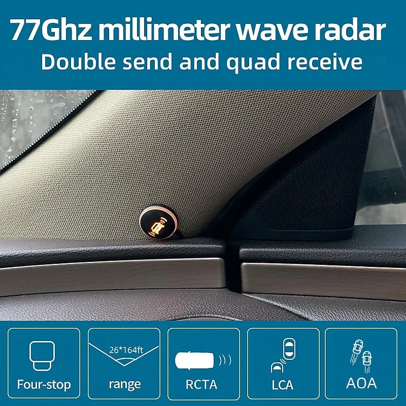 Driintel 79GHz77GHz RCTA AOA blind spot detection system BSD BSM BSA BSA BSM BSA Monitoring blind spot microwave radar