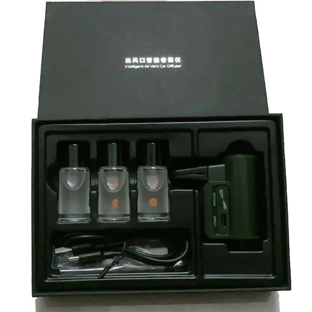 Elettrico Auto Diffusore D'aria Aroma Car Air Vent Umidificatore Nebbia Grano di Legno Olio Essenziale Aromaterapia Deodorante Profumo Fragranza
