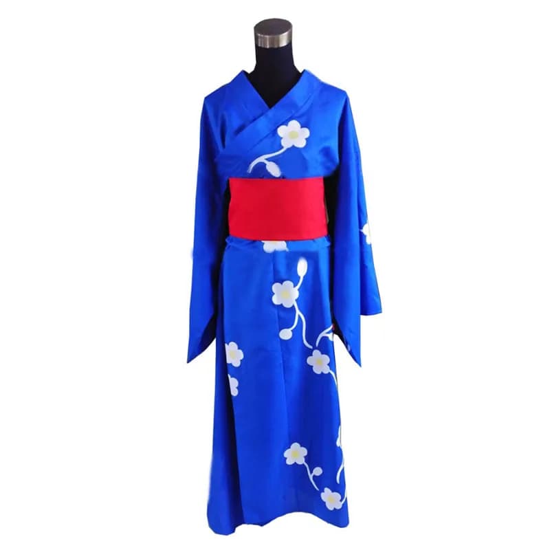 Aegis Costume Cosplay Accappatoio Kimono blu Halloween Personalizzato per Halloween Festa di Natale Uomo Donna Costume