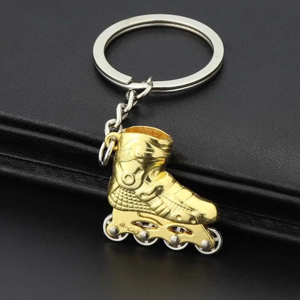 Accessori per gingilli Mini porta borsa per pattini Portachiavi Skate a rotelle Pattinaggio a fila singola Portachiavi per pattini Portachiavi con ciondolo per pattinaggio