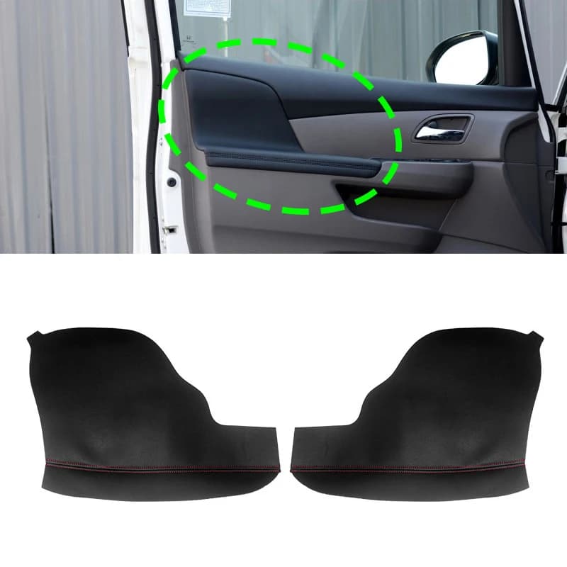 Bracciolo della porta in morbida pelle con copertura in spugna per Honda Odyssey 2011 2012 2013 - 2017 2 pezzi rivestimento del pannello del bracciolo della porta anteriore dell'auto