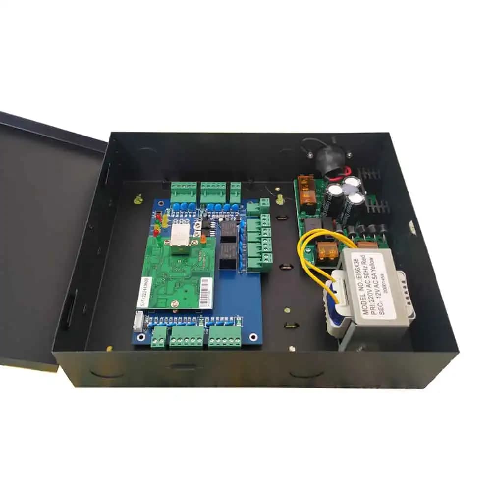 Kit controller di accesso a due porte Tcp Ip con supporto per custodia di alimentazione Allarme antincendio con funzione multiaccesso, Sn: L02