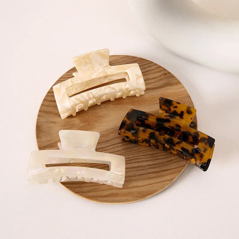 New Fashion elegante All-match grande acrilico leopardo fermaglio per capelli barrette per capelli per donna accessori per ragazza copricapo