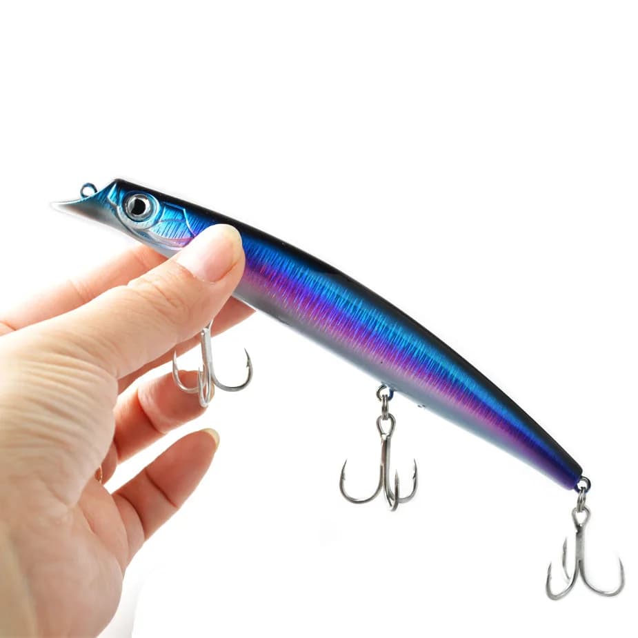 140mm 19g Esche da pesca Minnow Isca Esca dura artificiale Topwater Lipless Crankbaits Galleggiante Minnow Lure Wobblers Affrontare