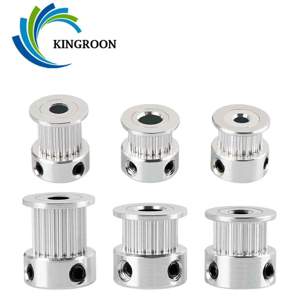 GT2 Puleggia Dentata 16 Denti 2GT 20 Denti Foro In Alluminio 5mm 8mm Ruote Sincrone Parte Dell'ingranaggio Per Larghezza 6mm 10mm Parti Della Stampanti 3D