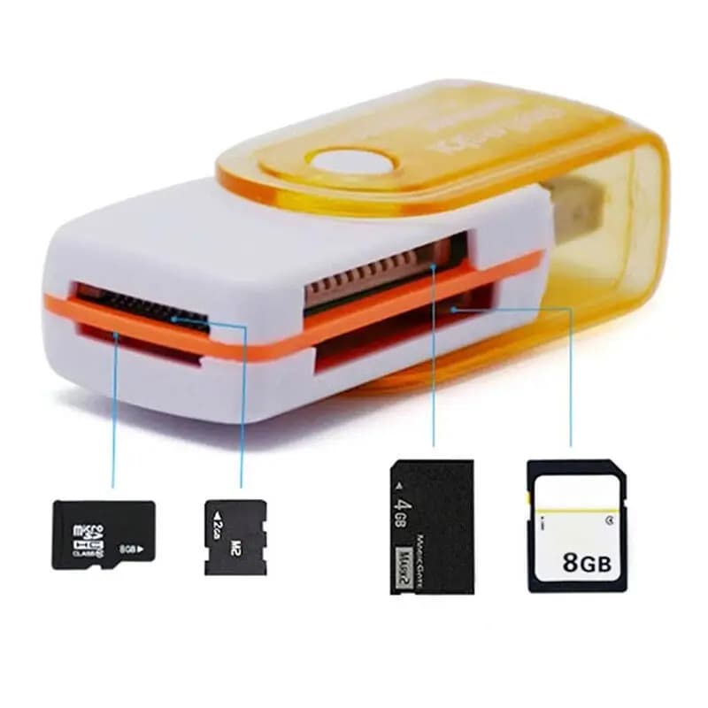 Lettore di schede multifunzionale ad alta velocità di USB 4 in 1 per il Micro lettore astuto della scheda di memoria di TF MS-PRO della signora
