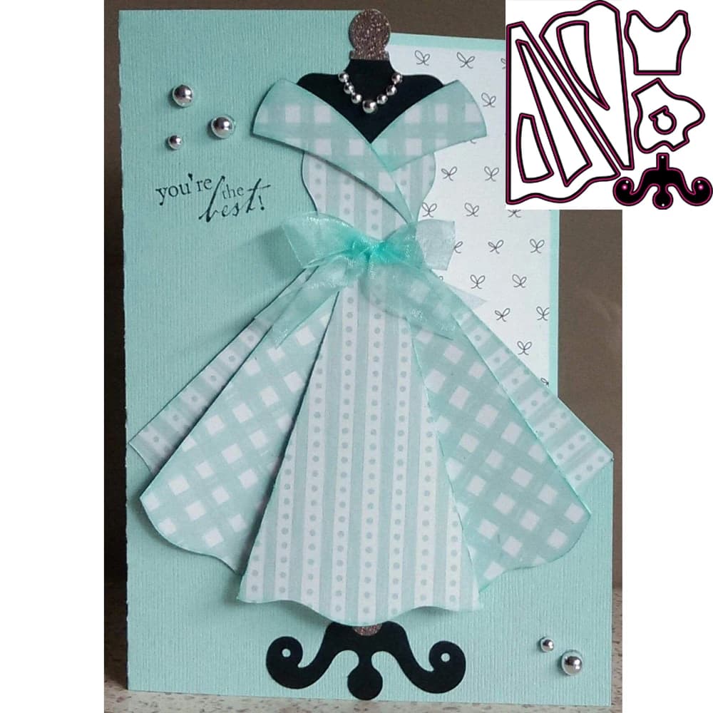 Beautiful 9Pcs Set Cute Princess Dress Metal Cutting Dies Scrapbooking New Craft Stamps die Cut Embossing Card Making Stencil