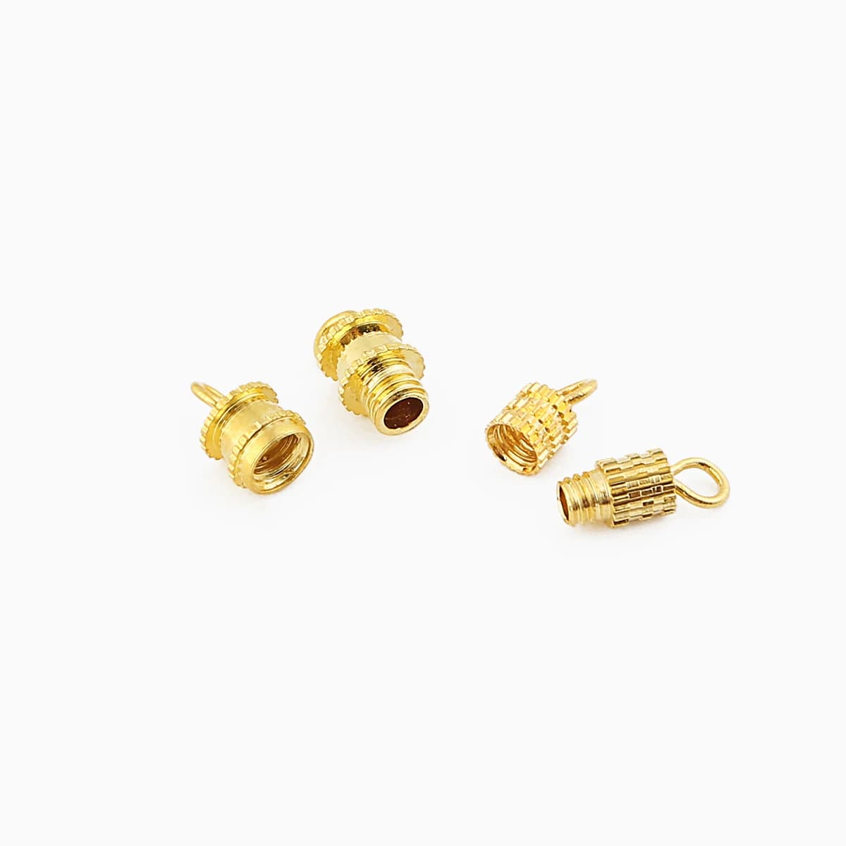 10/20 pz cilindro elementi di fissaggio fibbie chiuse perline chiusura chiusura a vite fermagli per braccialetto fai da te collana connettori creazione di gioielli