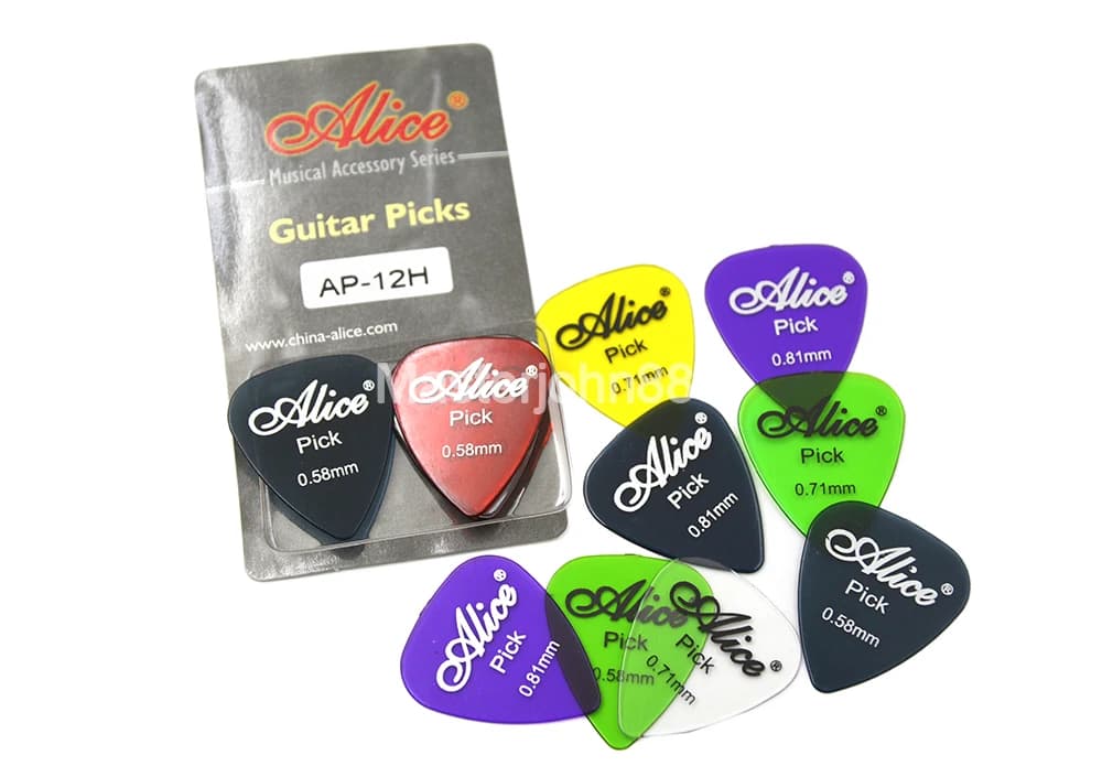 12pcs/Set Alice Guitar Picks Electric Guitar Plectrums