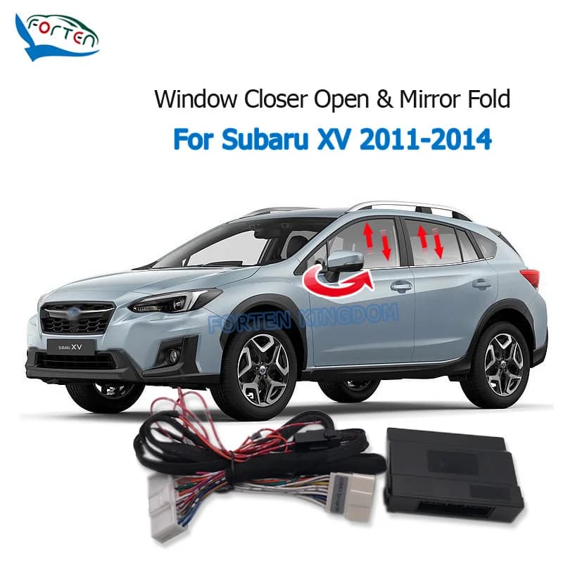Auto Remote Window Close Closing Open Mirror Folde Spread Kit For Subaru XV 2011-2014 Plug and Play