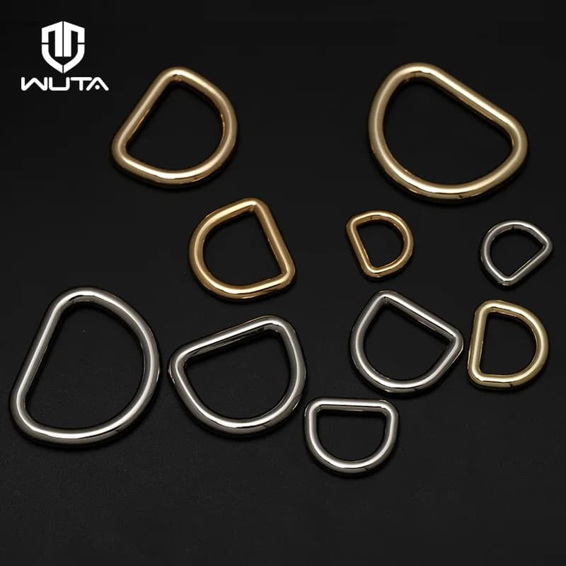 WUTA Nuovo Forte Metallo Spesso O Dee D Anello Fibbia Chiusura Collare per cani Cinghia Borsa a mano Borsa Cintura Accessori artigianali in pelle fai da te10 pezzi