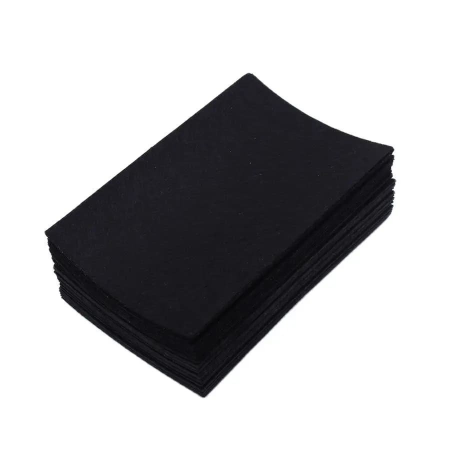 40 Pcs/Lot 10*15cm Black Felt Fabric For Needlework Diy Sewing Handmade Craft Polyester Cloth